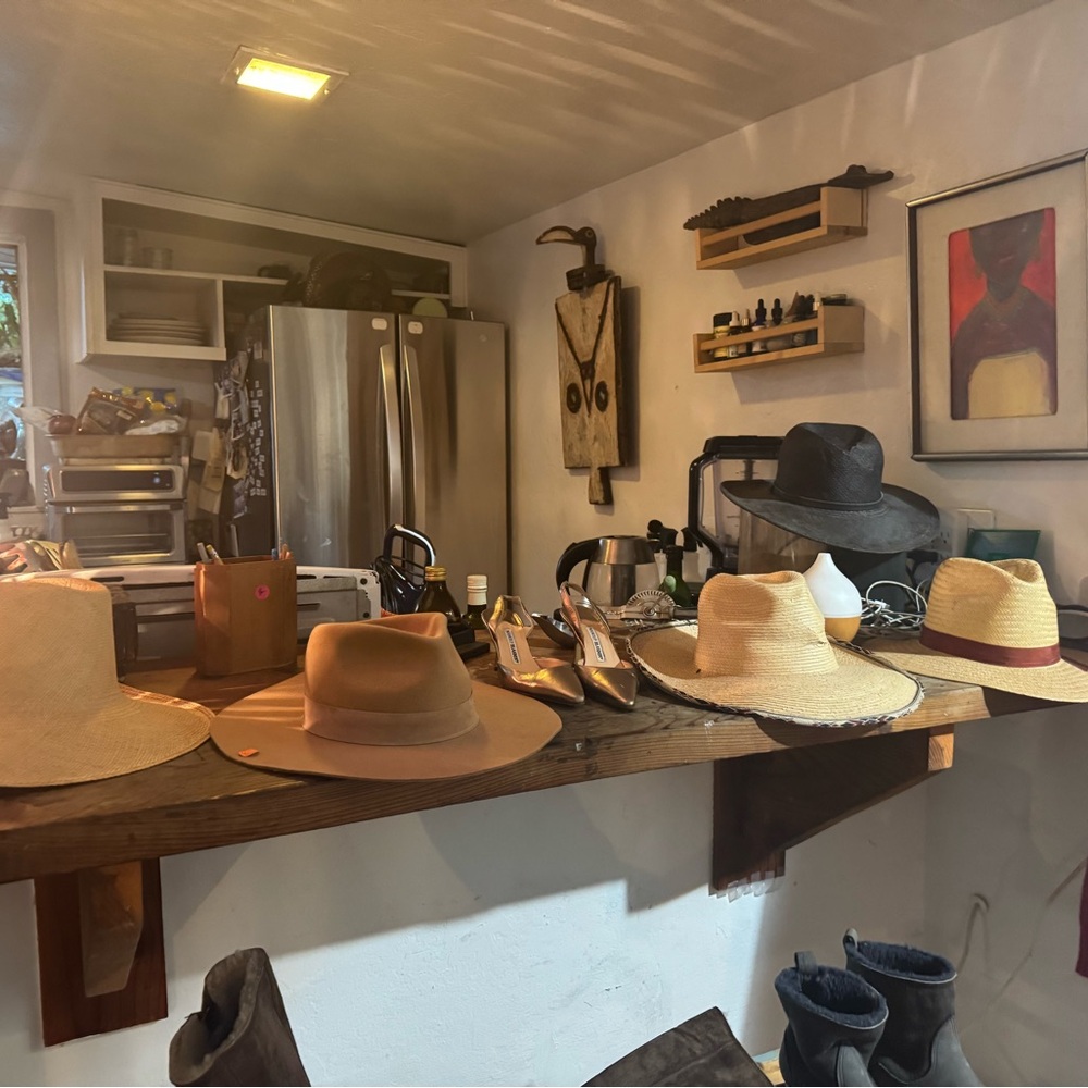Gerard Darel Beige and Brown Fedora Hat